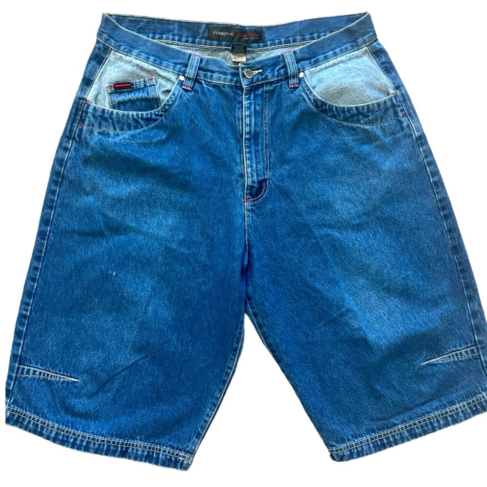 FUBU VINTAGE BAGGY JEAN SHORTS-SIZE 38